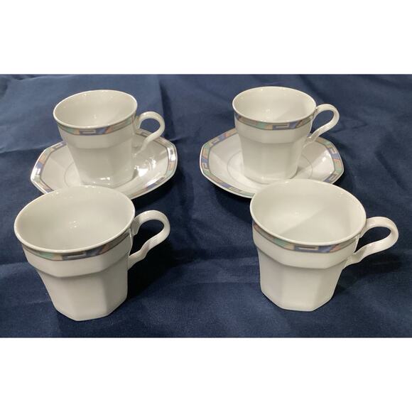 Christopher Stuart SOUTHWEST Cups & Saucers - 6 Piece Set - Picture 3 of 10